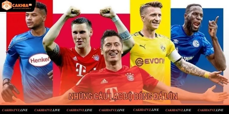 Những câu lạc bộ đáng chú ý có thành tích thi đấu trội tại giải bóng đá Đức